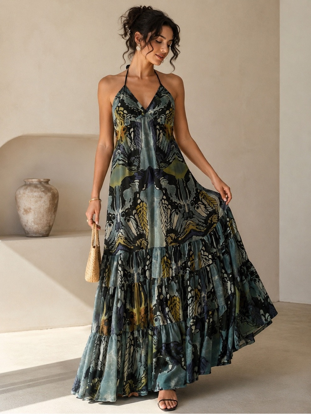 ✨ Stunning Jessica Simpson Butterfly Print Maxi Dress ✨